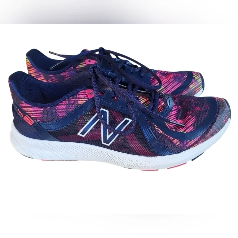 New Balance Womens FuelCore Transform v2 GS Navy/Pink Running Shoes Size 8.5